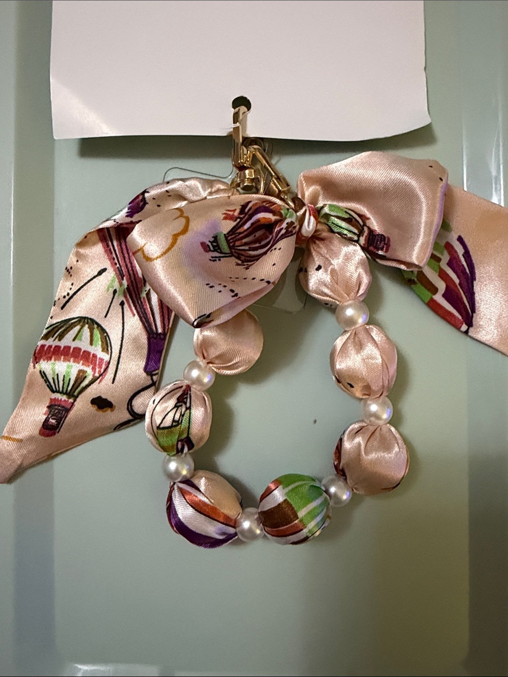 Silk Hot Air Balloon Key/Phone/Bag Charm